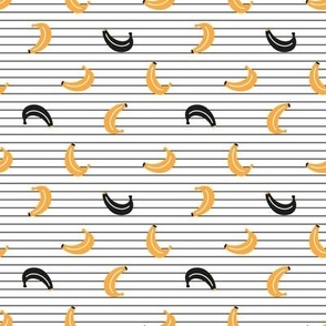 Cute Bananas striped pattern