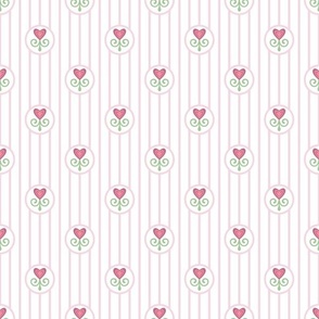 teddy bear love coordinate pink heart small vertical pin stripes novelty girl bedding playroom decor