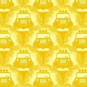 Smaller Retro Jeep Safari Yellow