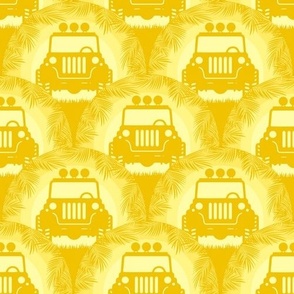 Bigger Retro Jeep Safari Yellow