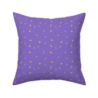 Elbow Macaroni and cheese - purple | Large Version | Ditsy pasta print 