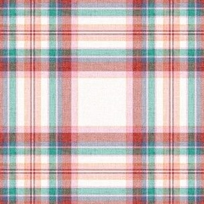 Maggie Plaid Spring rainbow mix pink red blue green MEDIUM SCALE