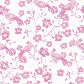 large whimsical chinoiserie // pink