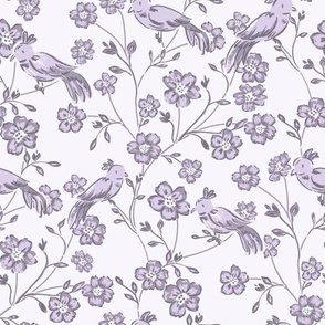 large whimsical chinoiserie // lavender