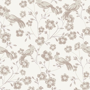 large whimsical chinoiserie // pale oak neutral