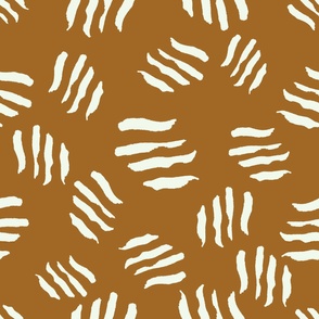 Boho Scratch Marks: Mustard & Mint Blender Pattern, Large