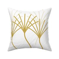 Dandelions Vintage Art Nouveau | Mustard White