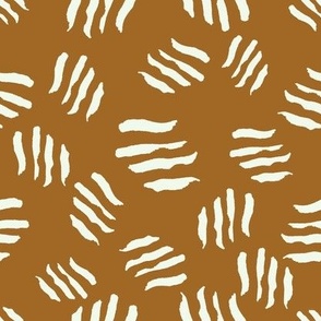 Boho Scratch Marks: Mustard & Mint Blender Pattern, Medium