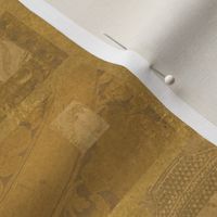 [L] Warm Golds Photo Mosaic - Klimt-Inspired Art Nouveau Dreams