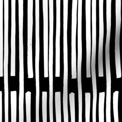 Piano  Abstract minimalist Black White