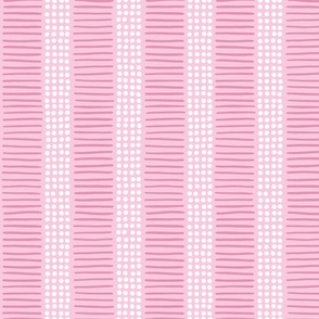 dot and line stripes/pink