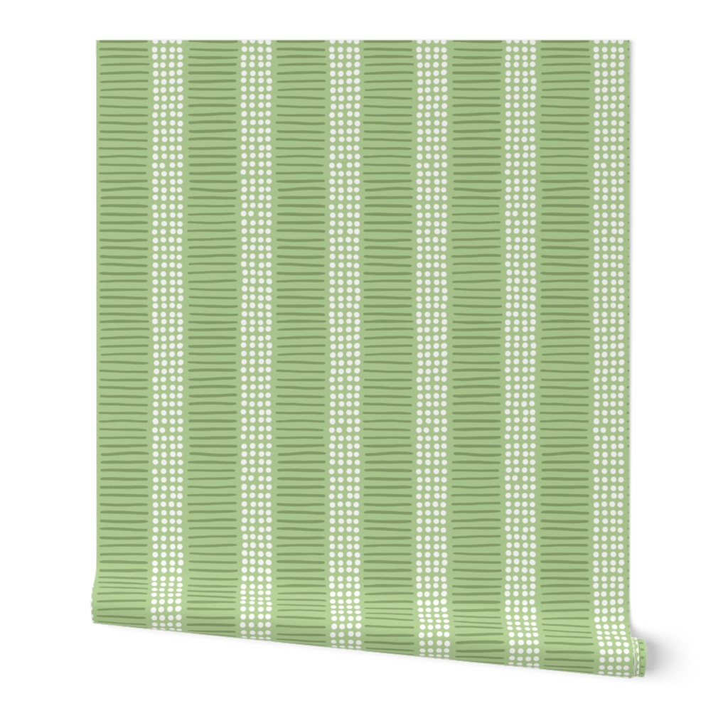 dot and line stripes/spring green