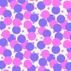 Pink and Purple Polka Dots Medium