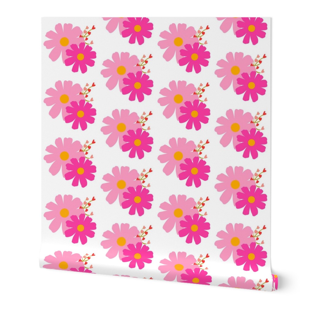 Mini Pink Daisy Pattern