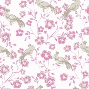 medium whimsical chinoiserie // pink and neutral