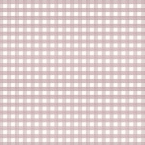 1/6 inch Extra small Soft dusty violet gingham check - lilac lavender pastel cottagecore nursery baby girl country plaid - perfect for wallpaper bedding tablecloth