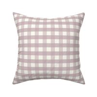 3/4 inch Medium Soft dusty violet gingham check - lilac lavender pastel cottagecore nursery baby girl country plaid - perfect for wallpaper bedding tablecloth