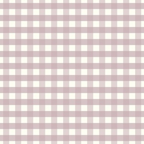 3/4 inch Medium Soft dusty violet gingham check - lilac lavender pastel cottagecore nursery baby girl country plaid - perfect for wallpaper bedding tablecloth
