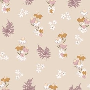 Blossom Burst in Beige 