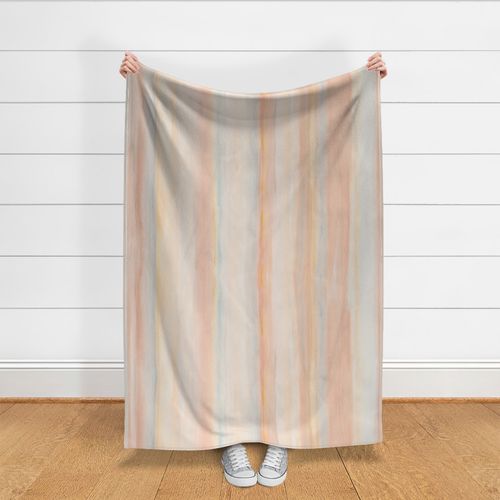 Earth-toned soft watercolor vertical stripes