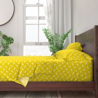 Small Tossed Pineapples on Lemon Yellow