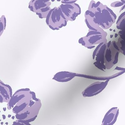 large chintz blooms // lavender