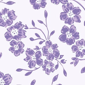 large chintz blooms // lavender