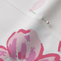 large chintz blooms // pink