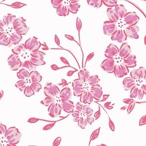 large chintz blooms // pink