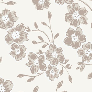 large chintz blooms // pale oak neutral