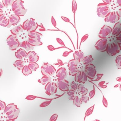 medium chintz blooms // pink