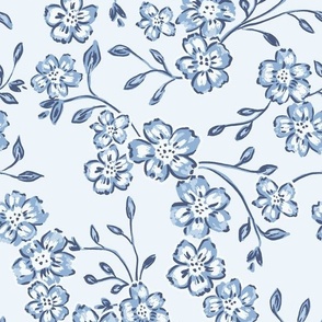 medium chintz blooms // blue