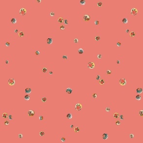 Cupcake Cuties - Warm Peach - Mini Scatter Half Drop