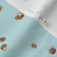 Cupcake Cuties - Baby Blue - Mini Scatter Half Brick
