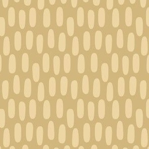 MidMod Funky Imperfect Ovals Blender Pattern // Gold // Small Scale - 990 DPI