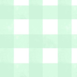 Large // Sweet Fern Green Watercolor Plaid on White