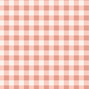 Simple Checkered peach