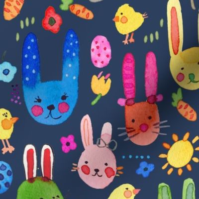 Easter easter bunny - Navy - Medium