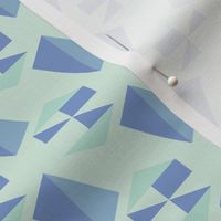 Hex 6 2 Inch ~ pastel, light blue, blue, green, seafoam green, mint green, hexagon, geometric, bedroom wallpaper, bathroom wallpaper, kitchen wallpaper ~ apparel