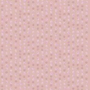Circles / Bubbles/ Stripes / Blobs in Watercolor - Cavern Pink - Small Scale