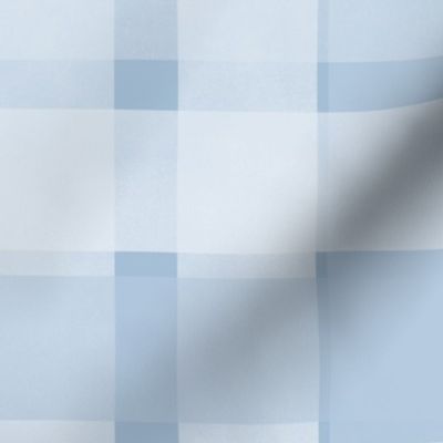 Blue Asymmetric Plaid Checks - Modern Grid Blender Print