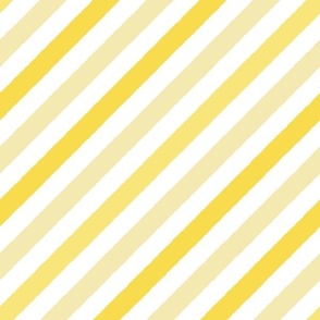 M / Lemon Yellow Diagonal Stripes