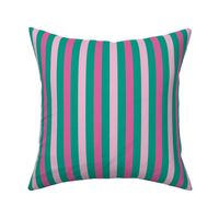 Pink and Green Stripe Vertical 