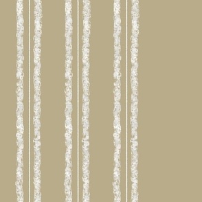 Tan and white stripe - artistic texture - ticking stripe 3 inch