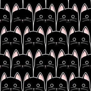 Many Black Cats Pattern