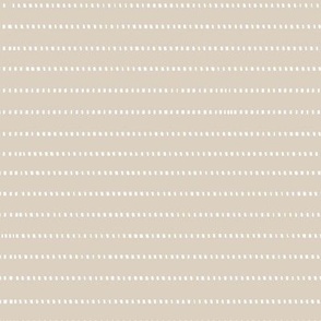 White dashed stripes on beige background - small