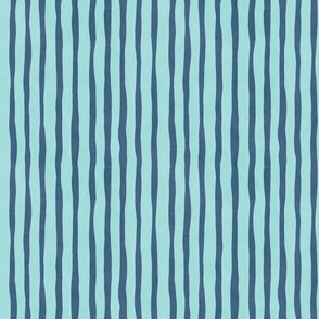 Irregular Stripes - Blue on Blue