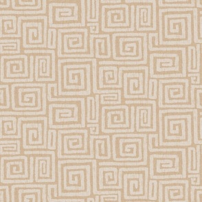 Square the Spiral Ikat in Maize