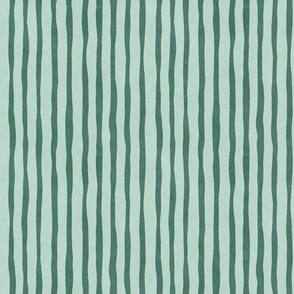Irregular Stripes - Pine Green 