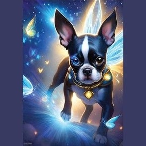 1 Fairy Boston Terrier 9x6